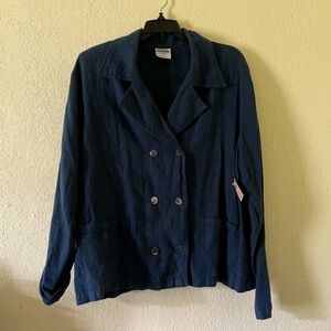 NEW deadstock vintage linen california threads linen blazer!